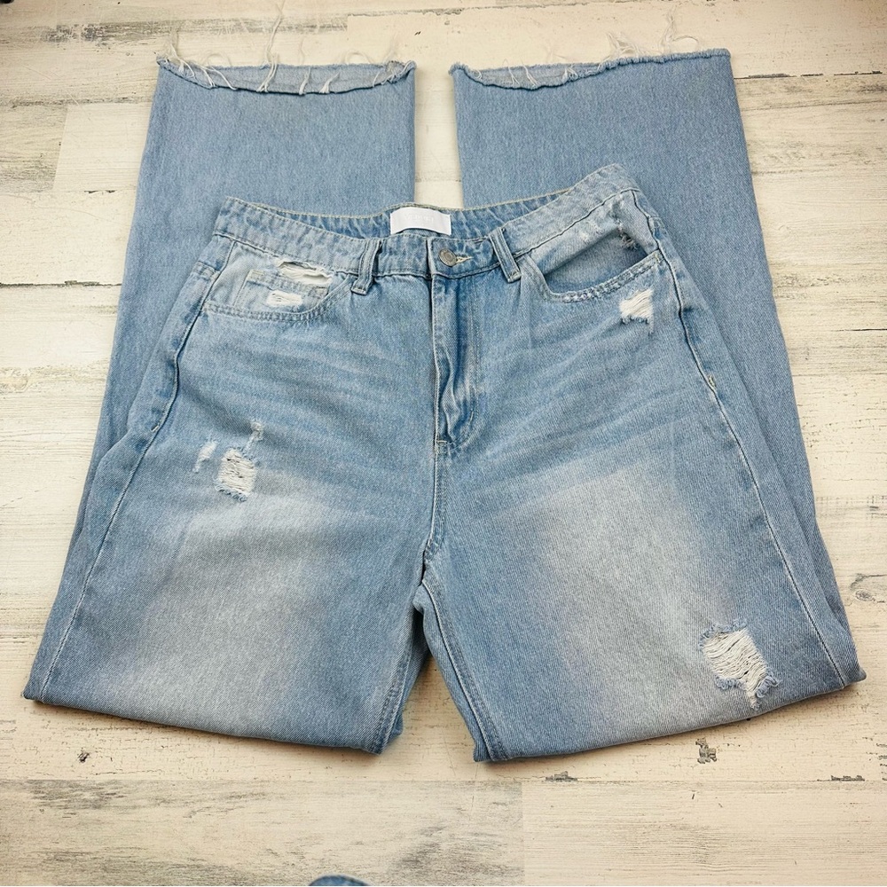 Vervet Blue 90’s high rise wide leg